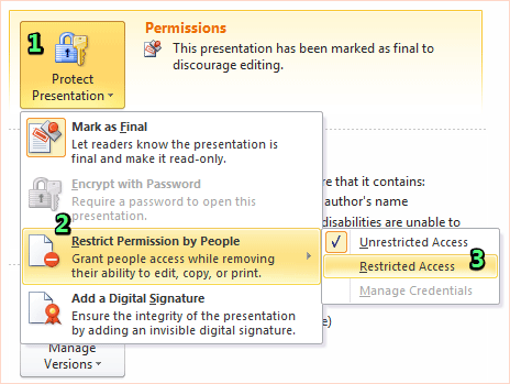 make powerpoint read only pp for mac